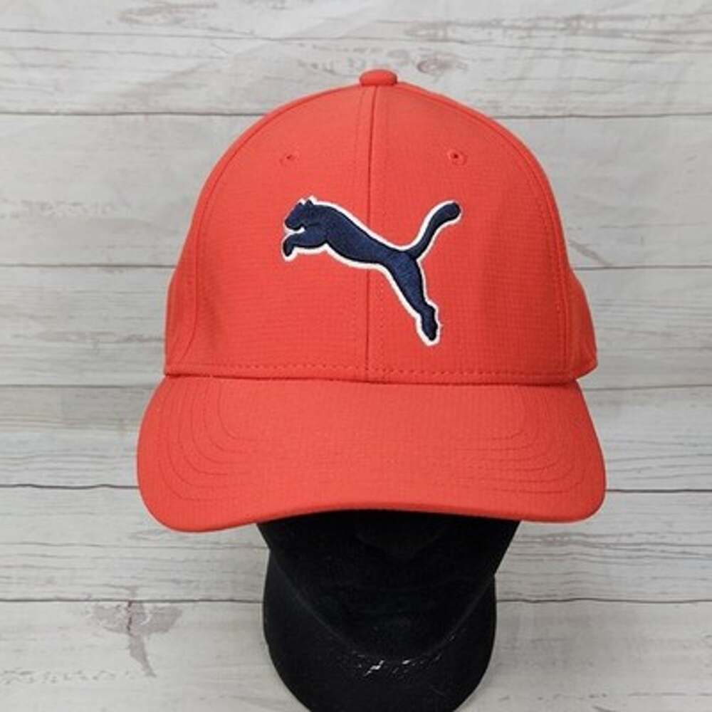 Mena Puma Hat Stretch Fit Cap Size L/XL Red